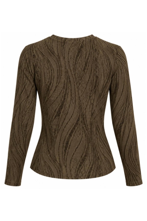 Jacqueline de Yong groene dames top | Achteraanzicht