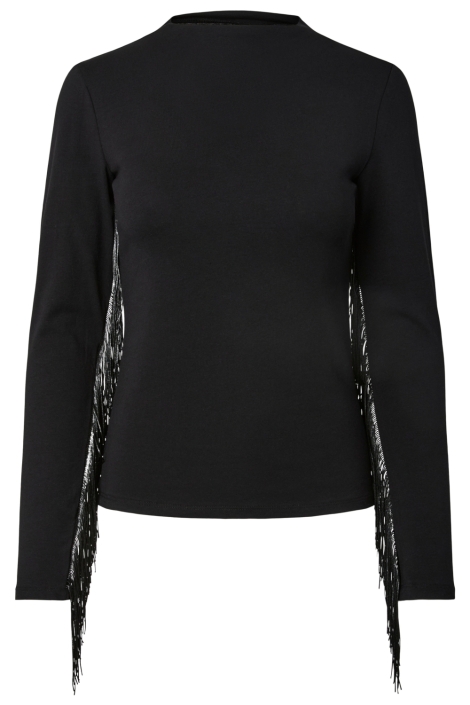 Pieces zwarte dames t-shirt | Vooraanzicht
