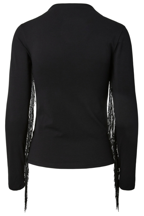 Pieces zwarte dames t-shirt | Achteraanzicht