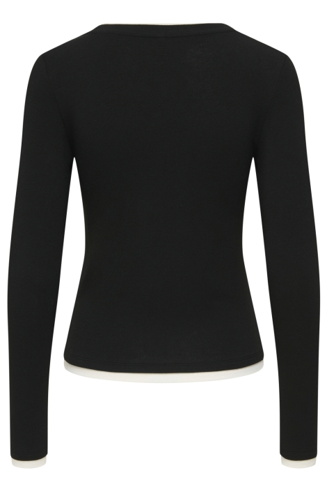 Only zwarte dames t-shirt | Achteraanzicht