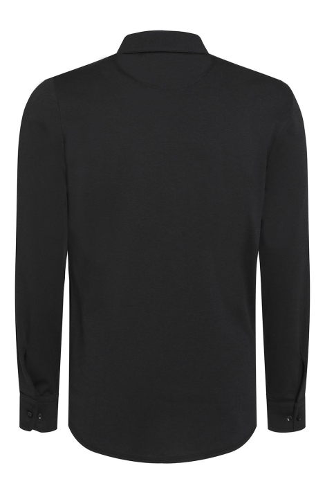 Gabbiano zwarte heren overhemd | Achteraanzicht