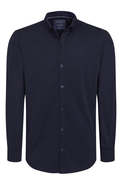 Gabbiano blauwe heren overhemd | Vooraanzicht