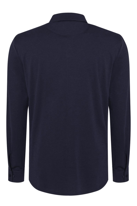 Gabbiano blauwe heren overhemd | Achteraanzicht