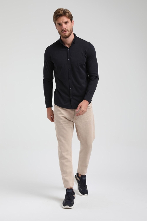 Gabbiano blauwe heren overhemd | Model