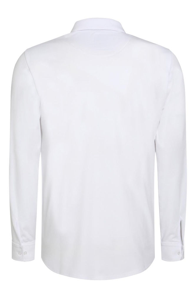 Gabbiano witte heren overhemd | Achteraanzicht