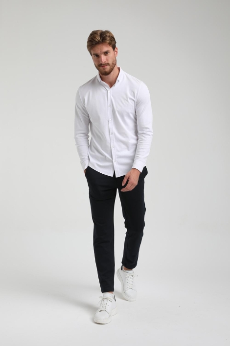 Gabbiano witte heren overhemd | Model