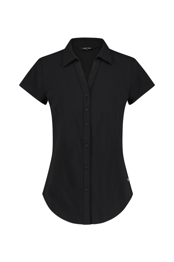 Lady Day zwarte dames blouse | Vooraanzicht