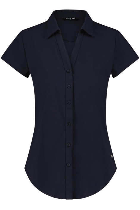 Lady Day blauwe dames blouse | Vooraanzicht