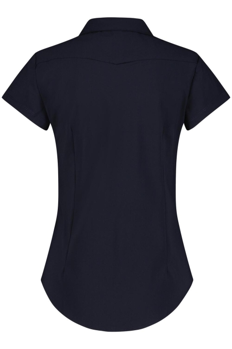 Lady Day blauwe dames blouse | Achteraanzicht