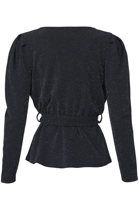 SisterS point zwarte dames t-shirt | Achteraanzicht