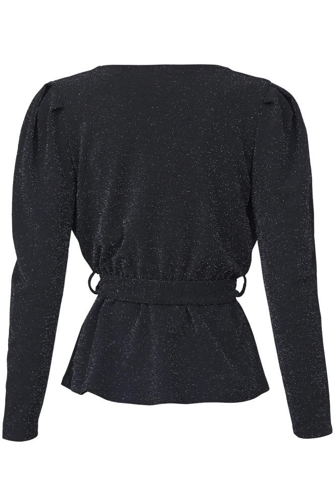 SisterS point zwarte dames t-shirt | Achteraanzicht