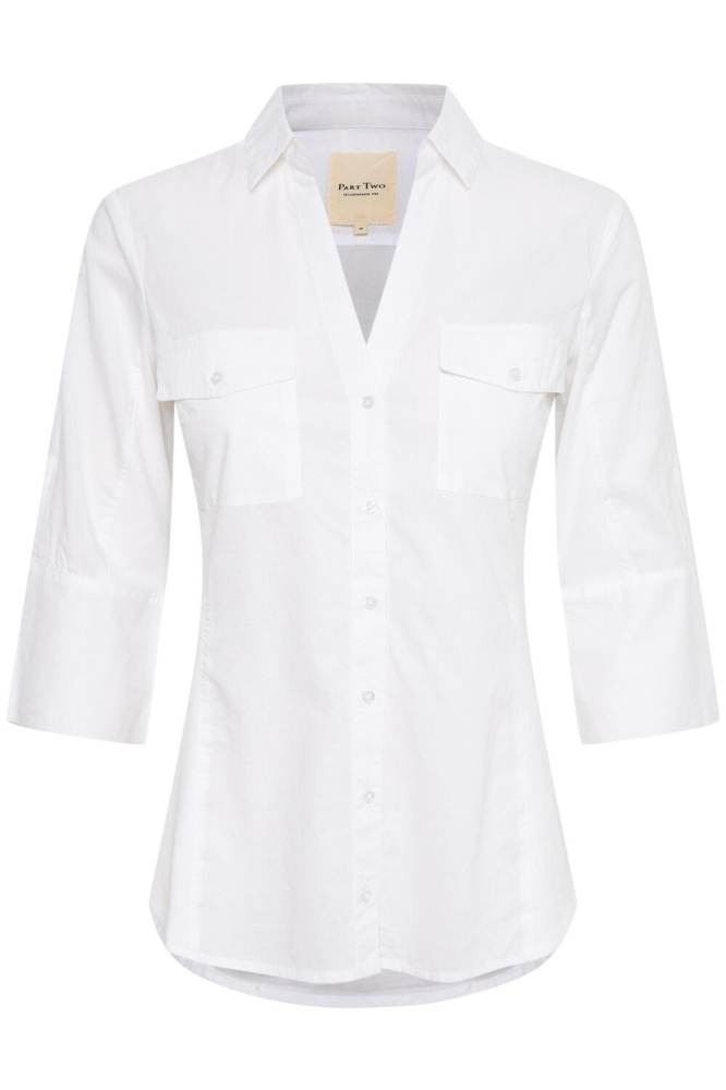 Part Two witte dames blouse | Vooraanzicht