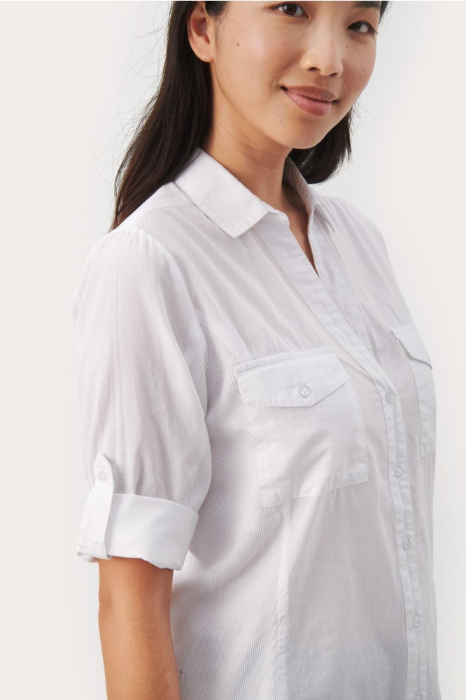 Part Two witte dames blouse | Close up