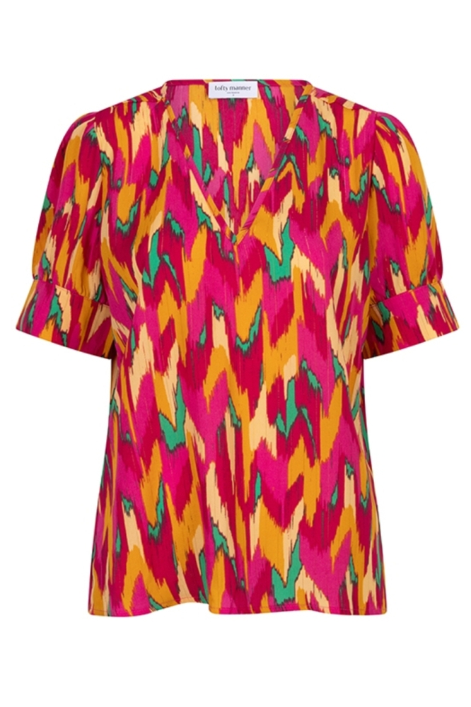 Lofty Manner roze dames blouse | Vooraanzicht