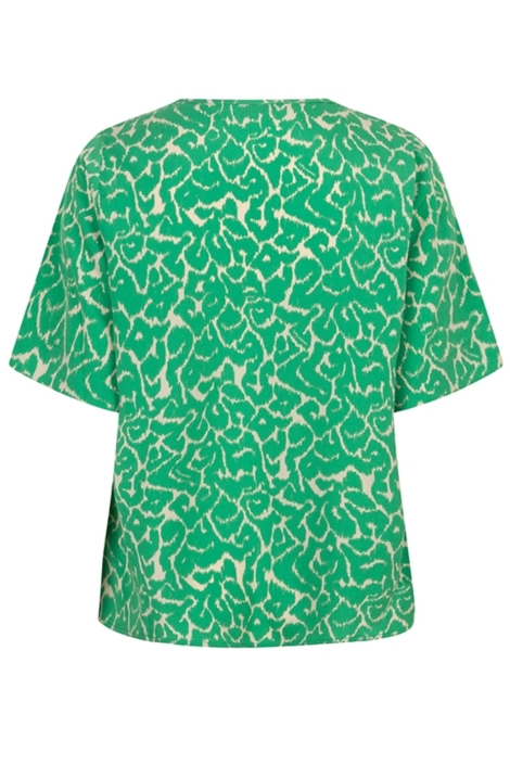 Lofty Manner groene dames t-shirt | Achteraanzicht