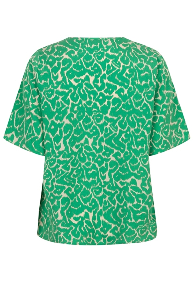 Lofty Manner groene dames t-shirt | Achteraanzicht