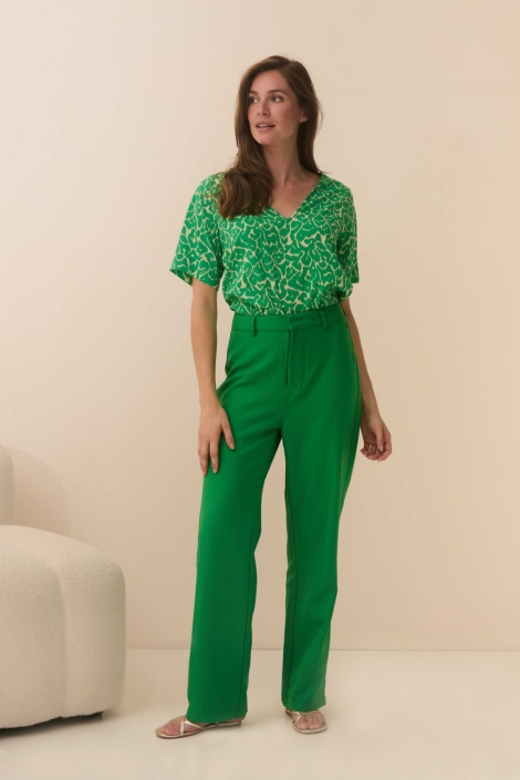 Lofty Manner groene dames t-shirt | Model