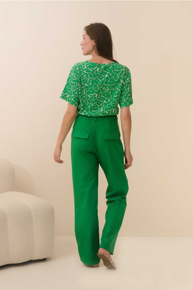 Lofty Manner groene dames t-shirt | Model