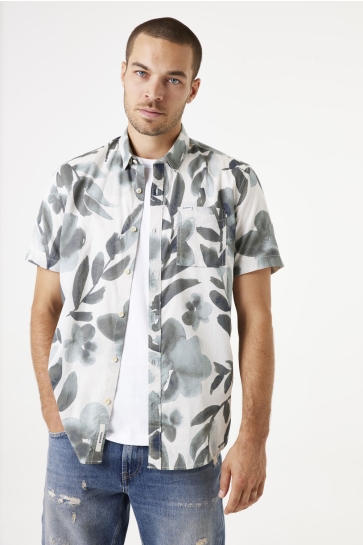 Garcia OVERHEMD MET PRINT F51090 2540 ASH GREY