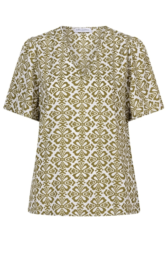 Lofty Manner groene dames blouse | Vooraanzicht