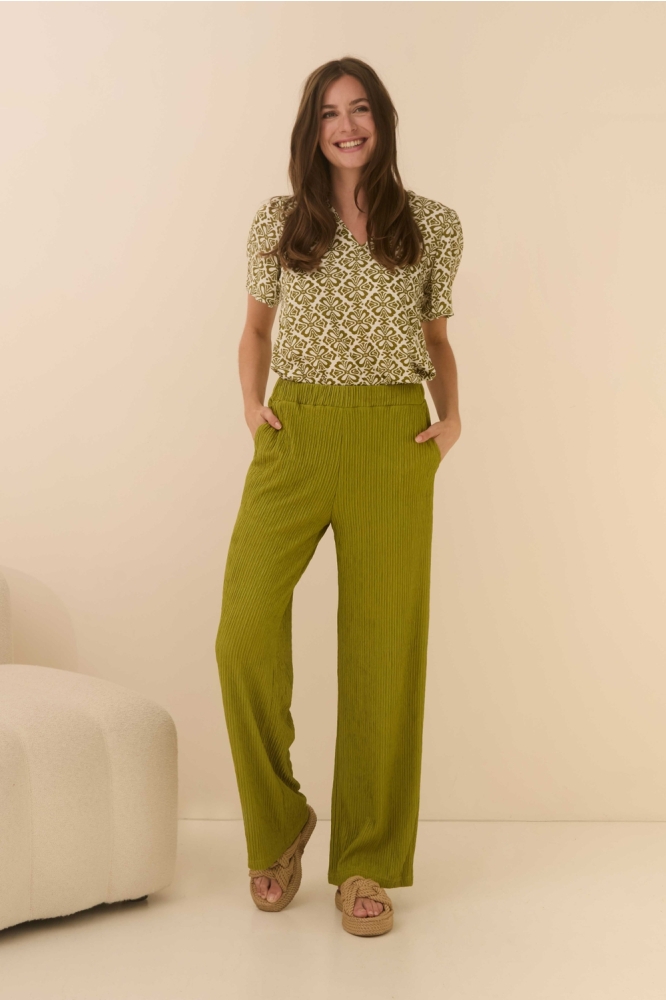 Lofty Manner groene dames blouse | Model