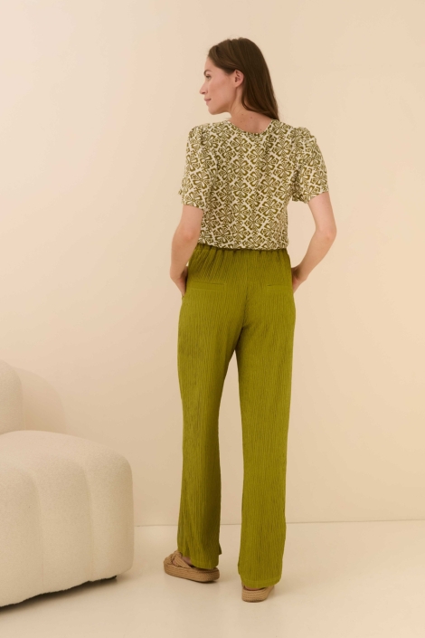 Lofty Manner groene dames blouse | Model