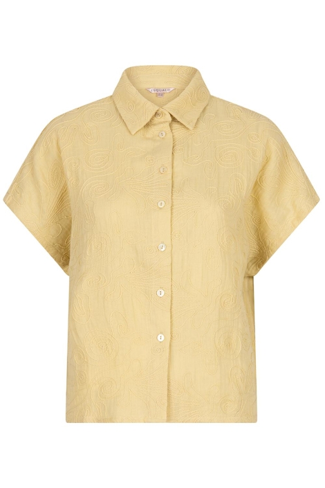 EsQualo gele dames blouse | Vooraanzicht