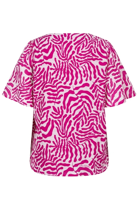 Lofty Manner roze dames blouse | Achteraanzicht