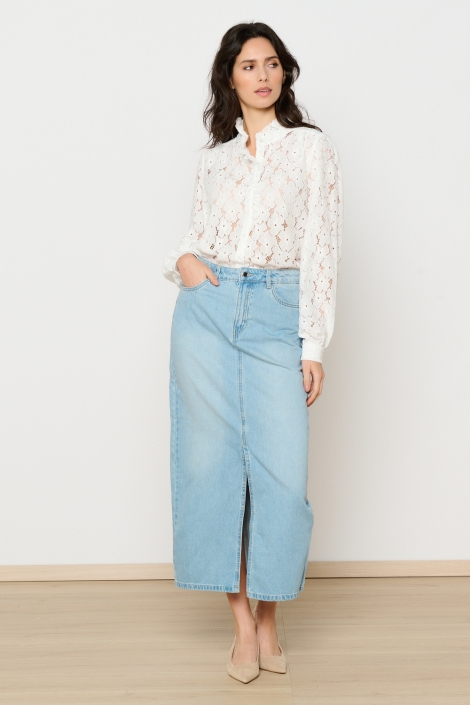 LolaLiza witte dames blouse | Model