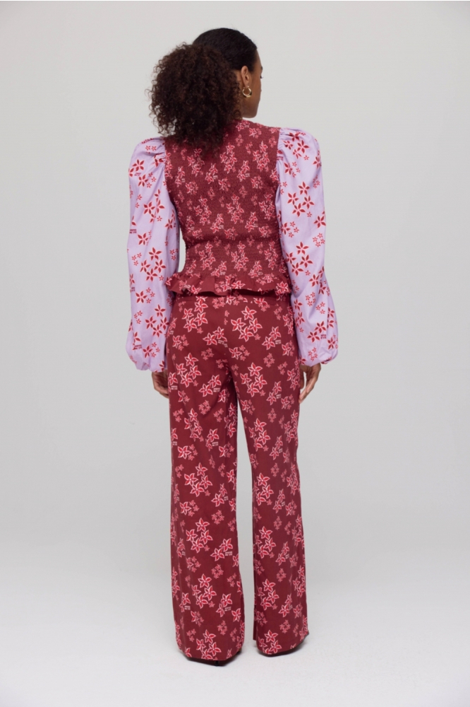 Harper & Yve roze dames blouse | Model