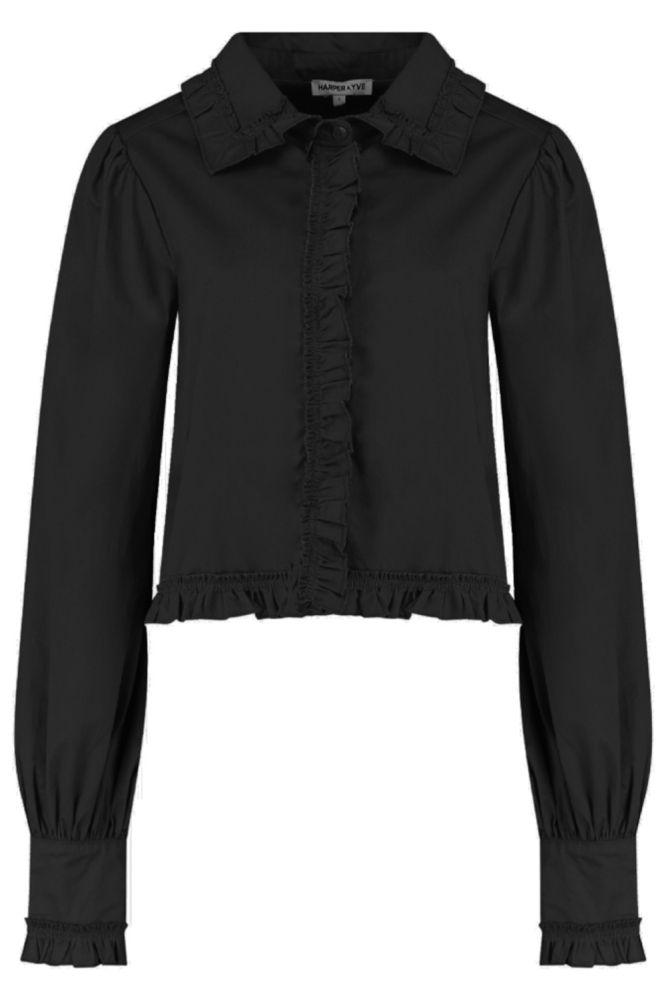Harper & Yve zwarte dames blouse | 