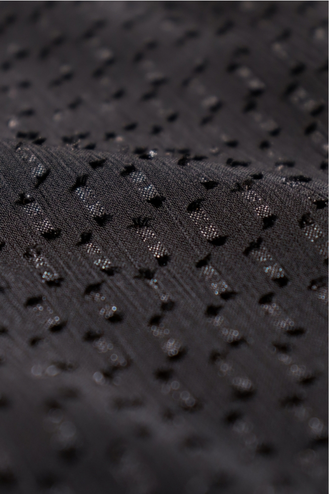 Lofty Manner zwarte dames blouse | Close up