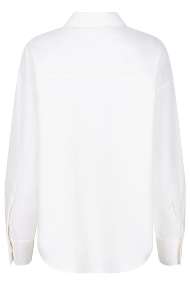 Lofty Manner witte dames blouse | Achteraanzicht