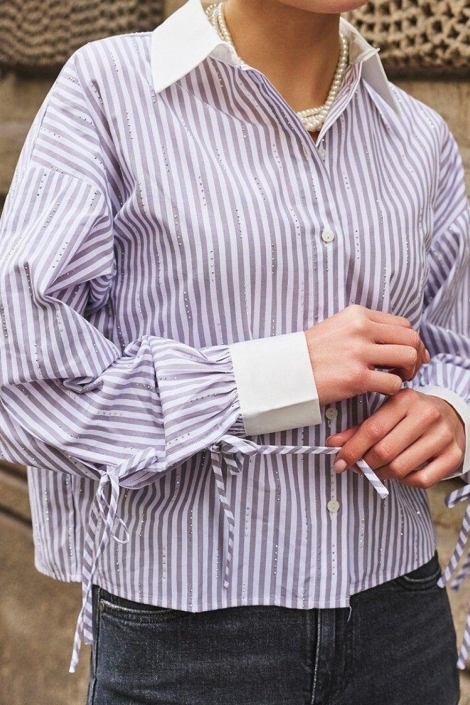 EsQualo witte dames blouse | Close up