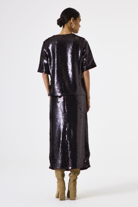 Garcia bordeaux dames t-shirt | Model