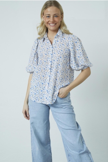 SisterS point Blouse ELLA SH64 18863 L BLUE FLOWER
