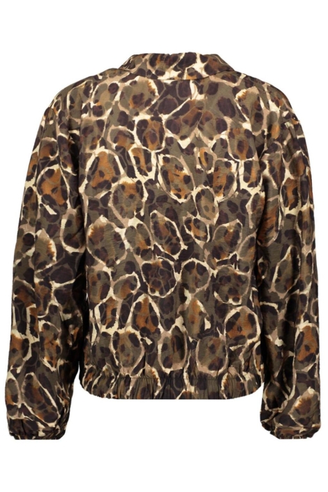 NED camel dames blouse | Achteraanzicht