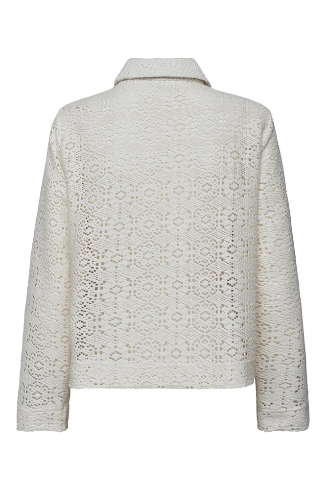 SisterS point beige dames blouse | Achteraanzicht