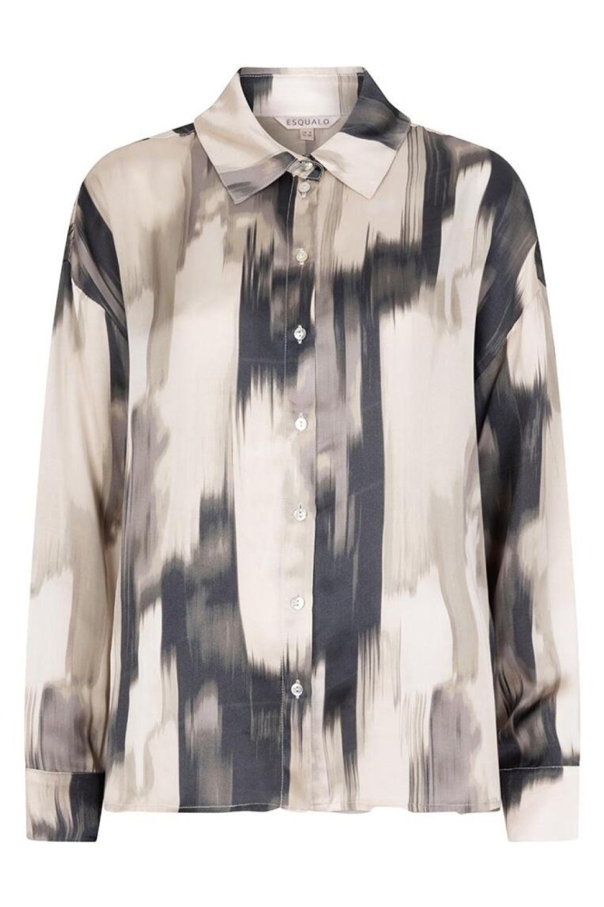 EsQualo multi color dames blouse | Vooraanzicht