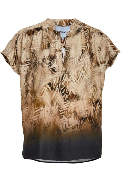 Minus bruine dames blouse | Vooraanzicht