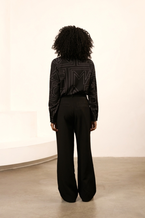 Lofty Manner zwarte dames blouse | Model