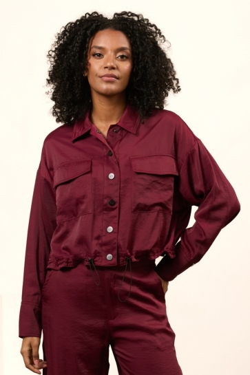 Lofty Manner Blouse BLOUSE TILDA BURGUNDY RED