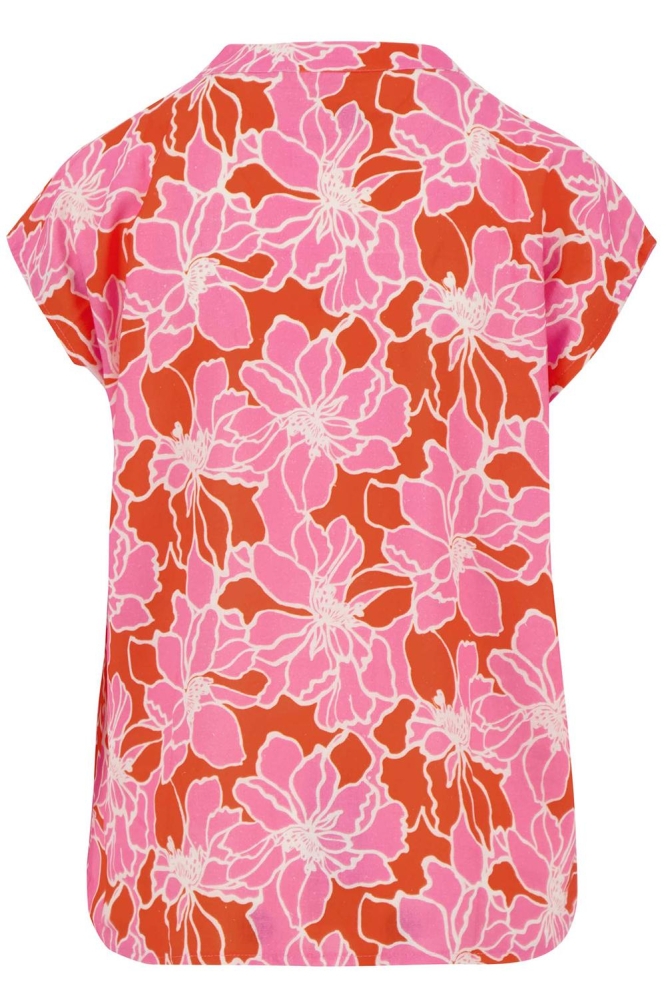 Zusss roze dames blouse | Achteraanzicht