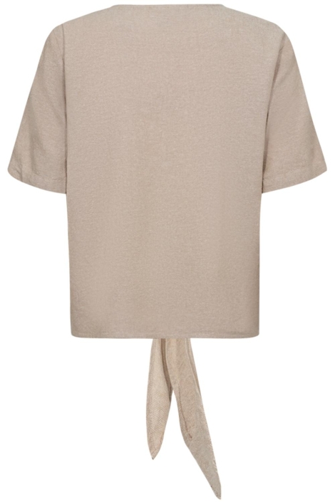 Freequent beige dames blouse | Achteraanzicht