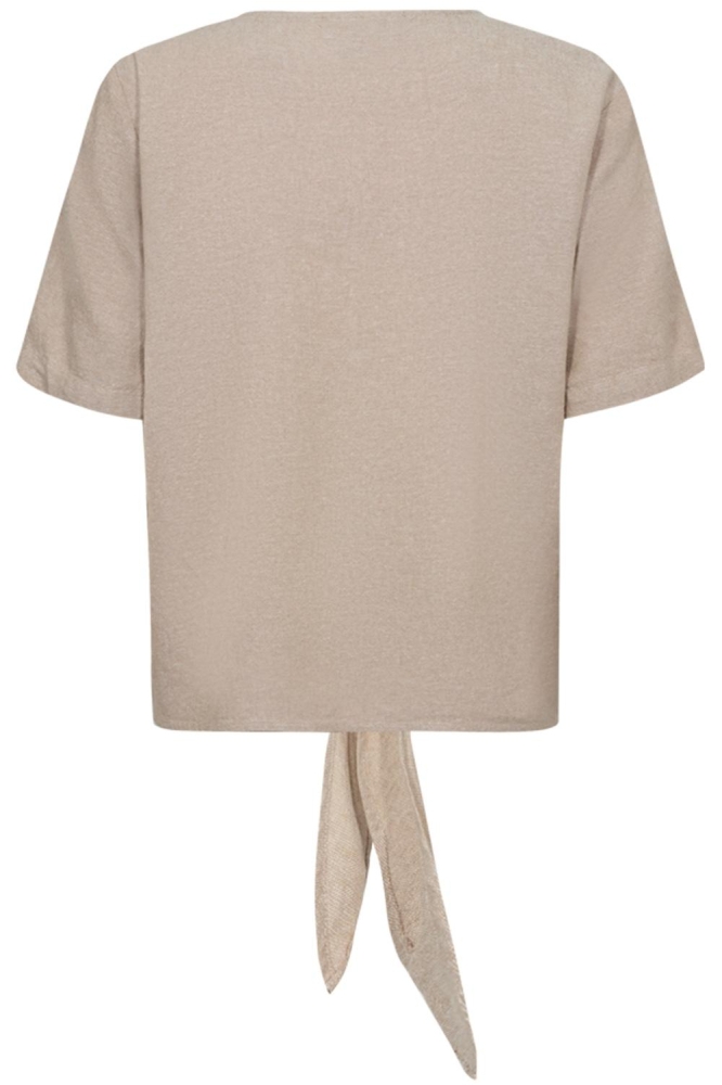 Freequent beige dames blouse | Achteraanzicht