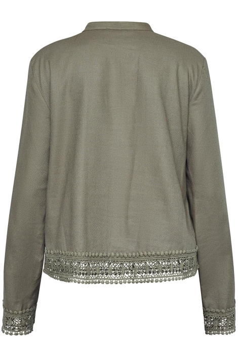 SisterS point groene dames blouse | Achteraanzicht