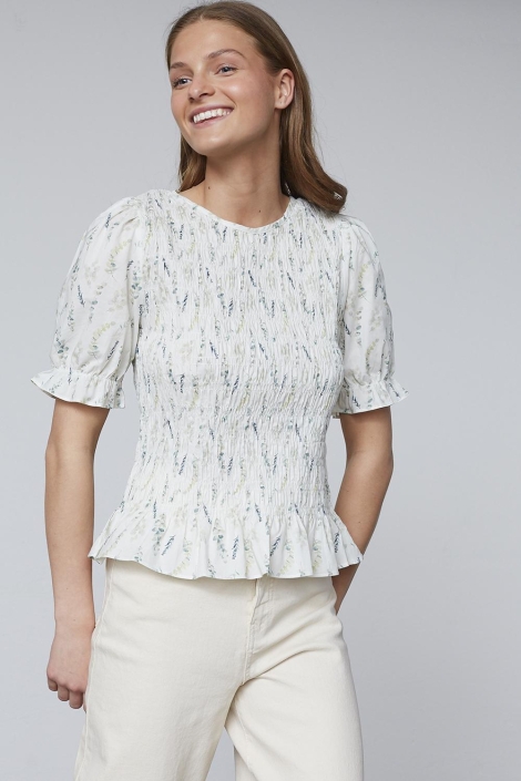 SisterS point beige dames t-shirt | Model vooraanzicht