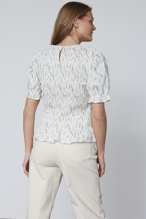 SisterS point beige dames t-shirt | Model achteraanzicht