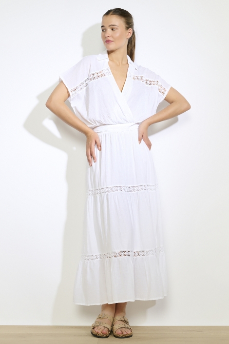 LolaLiza witte dames t-shirt | Model