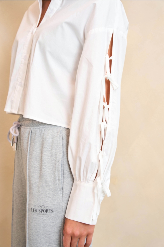Lofty Manner witte dames blouse | Close up